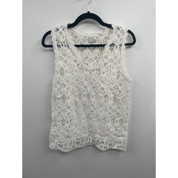 Sundance Tops - Sundance‎ Tank Top Womens Small White Khloe Crochet Lace Sleeveless Summer NWT